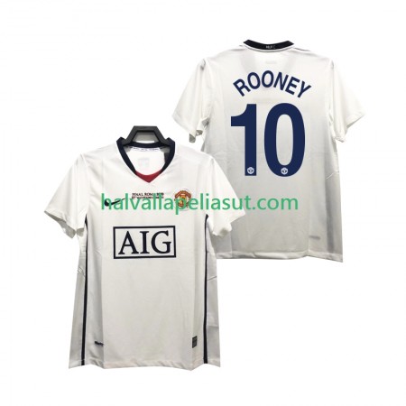 Jalkapallo Pelipaidat/Peliasut Manchester United ROONEY 10 Champions League 2008 2009 Retro Vieraspaita Lyhythihainen